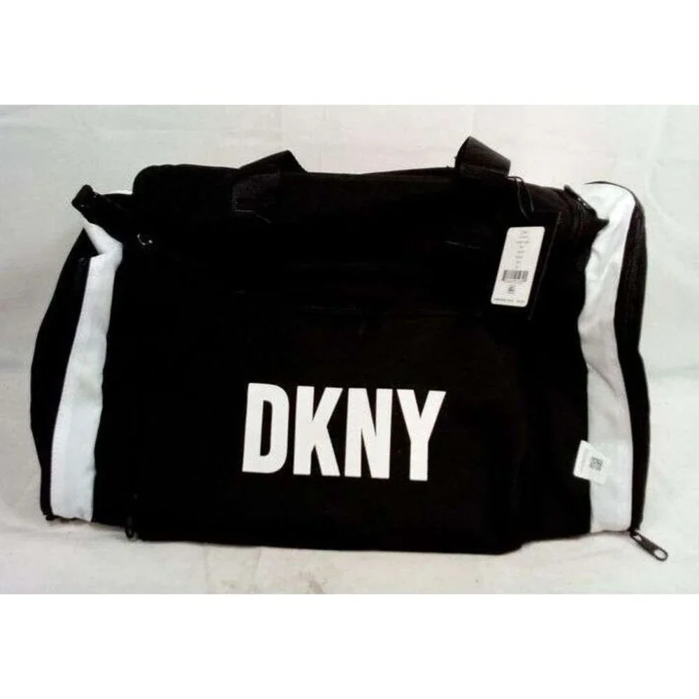 DKNY Black Duffel/Gym Bag - Sports Gym Travel Bag -NWT Gym Black Bag -DKNY Brand